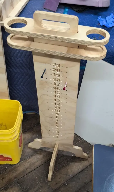 Cornhole Set Plans/Files - With Stand Up Scoreboard & Tic Tac Toe Built-In