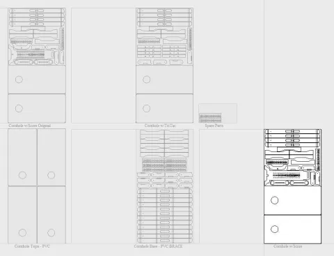Cornhole Set Plans/Files - With Stand Up Scoreboard & Tic Tac Toe Built-In