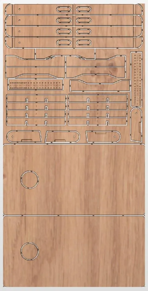 Cornhole Set Plans/Files - With Stand Up Scoreboard & Tic Tac Toe Built-In