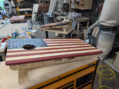 Cornhole Set Plans/Files - With Stand Up Scoreboard & Tic Tac Toe Built-In