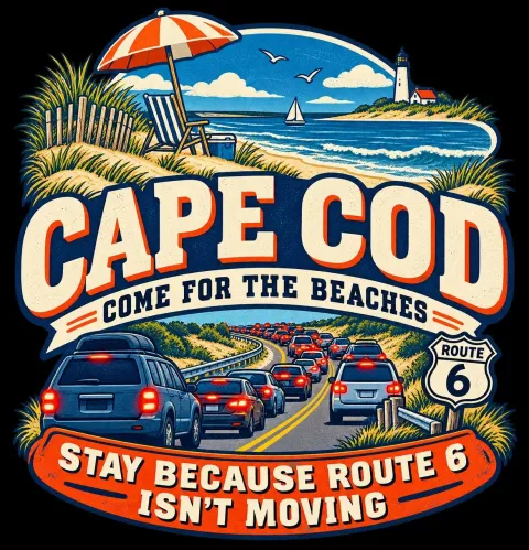 Come for the Beaches, 3"  Vinyl Decal